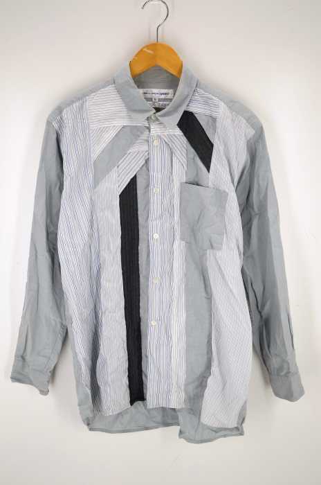 COMME des GARCONS SHIRT（コムデギャルソンシャツ） 90S フロント異素材パッチワークビッグシルエットシャツ メンズ トップス