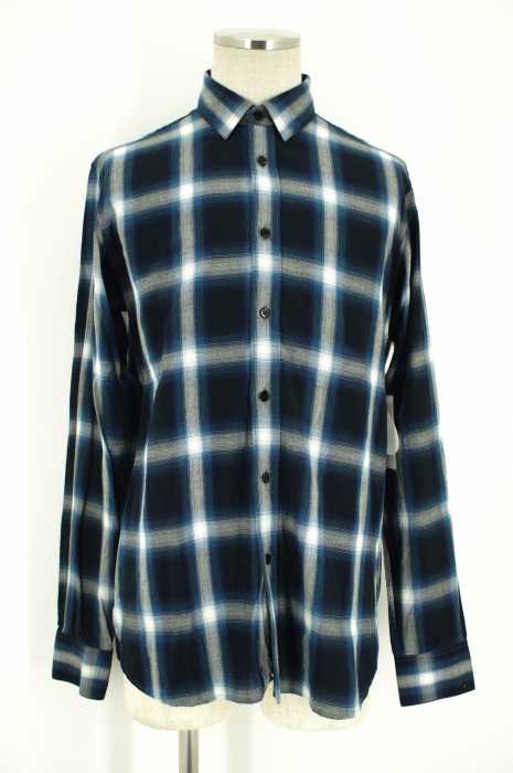 SAINT LAURENT PARIS （） オンブレー長袖シャツ メンズ トップス