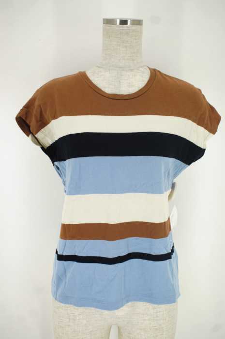 BEAUTY & YOUTH UNITED ARROWS (ビューティーアンドユースユナイテッドアローズ) ボーダーノースリーブカットソー レディース トップス