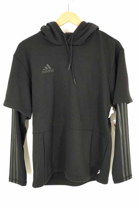 adidas(アディダス) TANGO CAGE スリーブ切替プルオーバーパーカー メンズ トップス