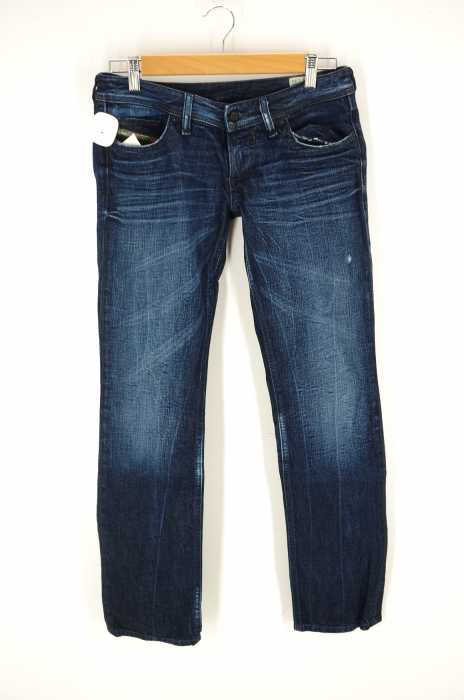 DIESEL (ディーゼル) LOWKY 008SS加工レギュラーストレートデニムパンツ イタリア製 メンズ パンツ