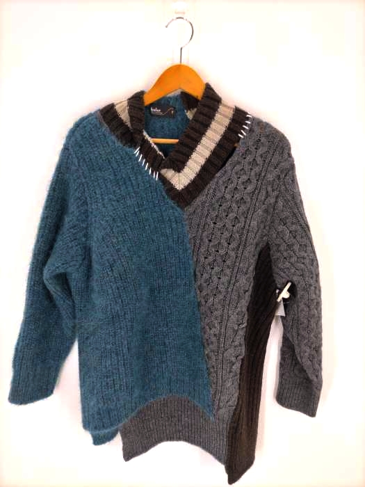 kolor（カラー） 20AW ボリュームウール×キッドモヘア CRAZY PATTERN KNIT メンズ トップス