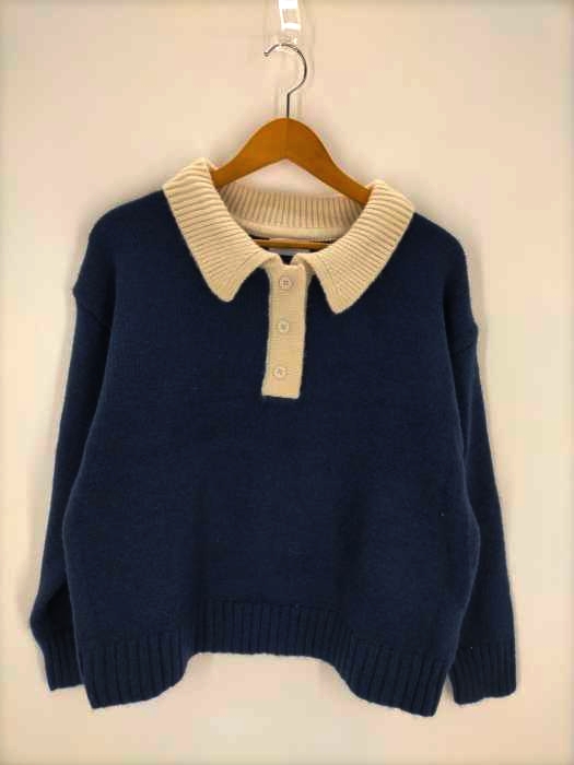 konotoki（コノトキ） 21AW Two tone polo sweater ツートンポロセーター レディース トップス