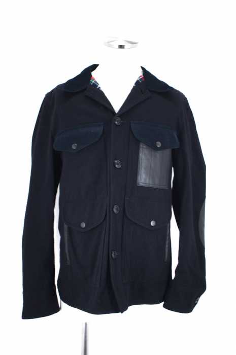 JUNYA WATANABE COMME des GARCONS MAN(ジュンヤワタナベコムデギャルソンマン) AD2011 レザー切替ジャケット メンズ アウター