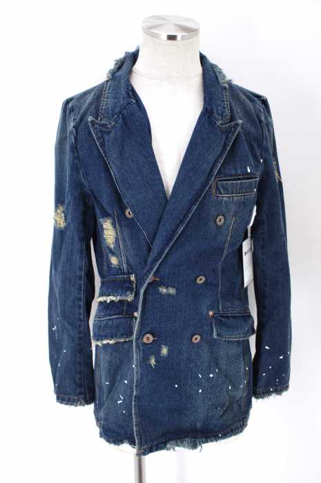 BONDS＆PEACE （ボンズアンドピース） 15AW　ダメージ加工デニムコート メンズ アウター