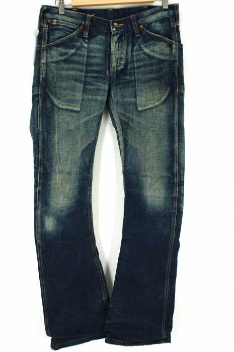AKM × Wrangler (エーケーエム × ラングラー) USED加工デニムパンツ メンズ パンツ