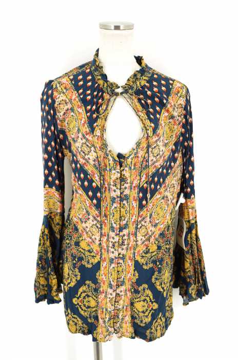 FREE PEOPLE （フリーピープル） 総柄レーヨンワンピース レディース ワンピース