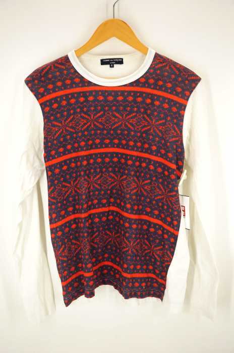 COMME des GARCONS HOMME （コムデギャルソンオム） AD2013 ノルディック転写カットソー メンズ トップス