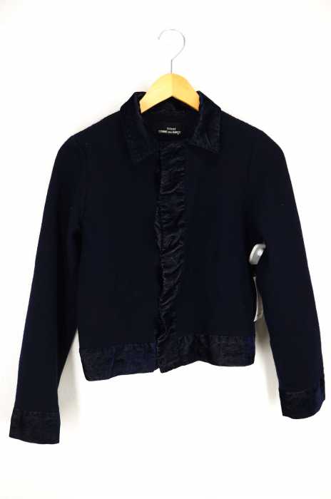 tricot COMME des GARCONS （トリココムデギャルソン） AD1999 99AW 製品染ベロア切替ウールトップス レディース トップス