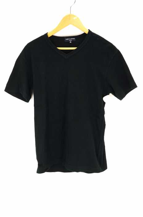 COMME des GARCONS HOMME （コムデギャルソンオム） AD2008 09SS 製品染バックロゴVネック半袖Tシャツ メンズ トップス