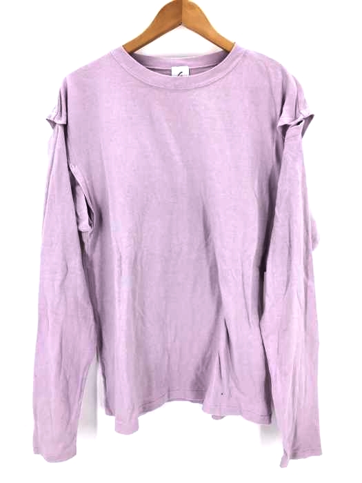 6（ROKU） BEAUTY＆YOUTH UNITED ARROWS（ロクビューティーアンドユースユナイテッドアローズ） DOT BUTTON SLEEVE PULLOVER レディース トップス