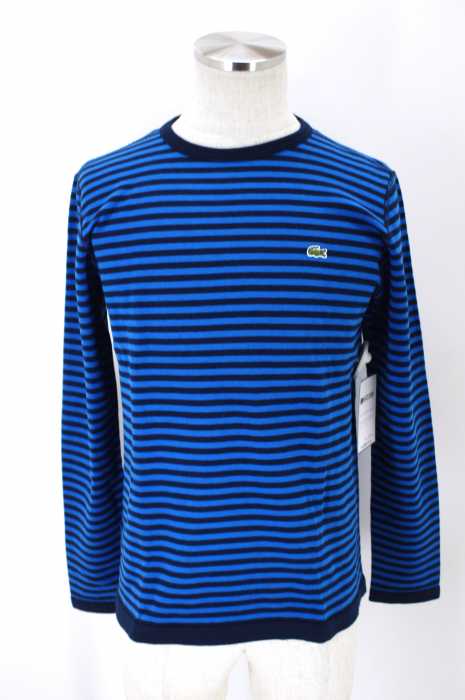 LACOSTE (ラコステ) クルーネックボーダーTシャツ メンズ トップス