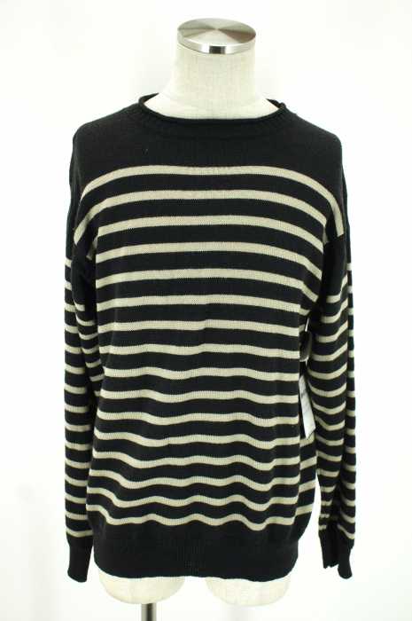 MHL. （エムエイチエル） 15AW ボーダーウールニットセーター メンズ トップス