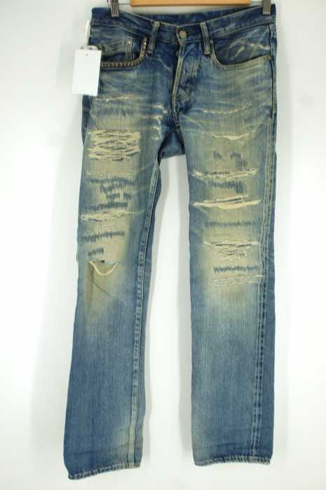 HYSTERIC GLAMOUR （ヒステリックグラマー） 2012　リペア加工スタッズデニムパンツ メンズ パンツ