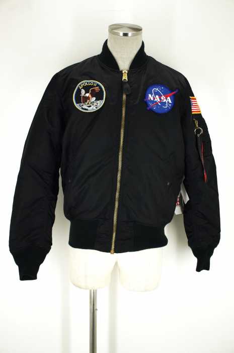 ALPHA INDUSTRIES (アルファインダストリーズ) NASA ワッペン付フライトジャケット MA-1 メンズ アウター