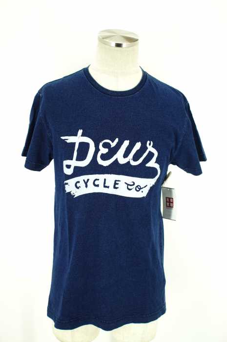 Deus Ex Machina (デウスエクスマキナ) 15SS「Levitate Tee」インディゴプリントTシャツ メンズ トップス