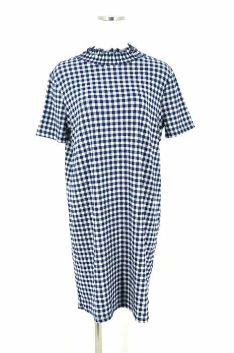 ZARA trafaluc （ザラトラファルク） 17SS チェック柄半袖ワンピース レディース ワンピース