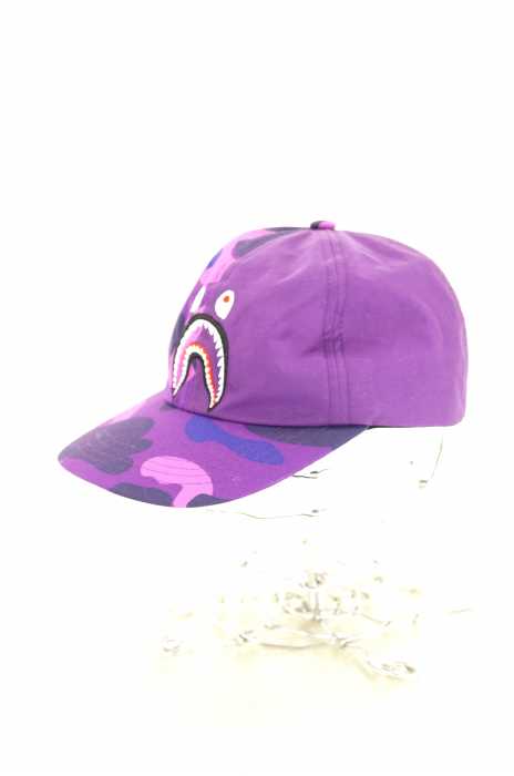 A BATHING APE (アベイシングエイプ) COLOR CAMO SHARK PANEL CAP M シャーク キャップ メンズ 帽子