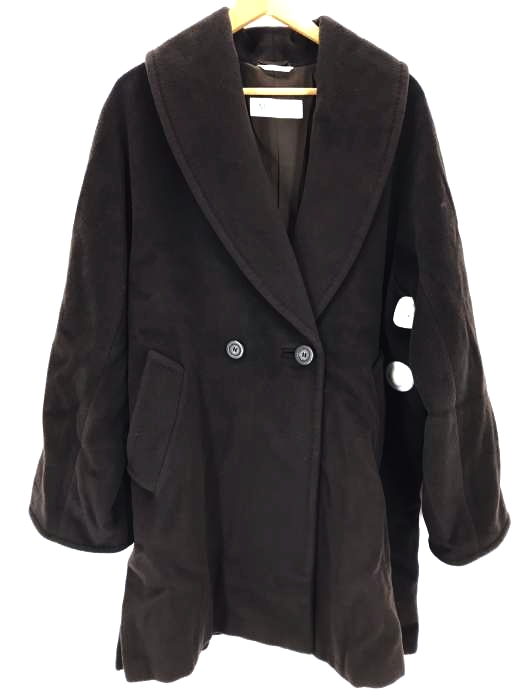 MAX MARA（マックスマーラ） 高級白タグ カシミヤ混ウールチェスターコート レディース アウター