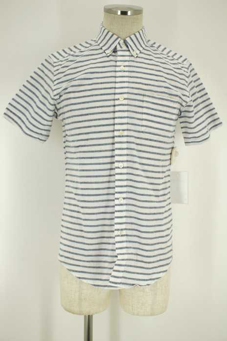 MISTER GENTLEMAN (ミスタージェントルマン) BORDER S/S SHIRT　シャツ メンズ トップス