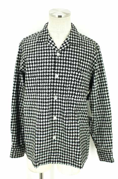 COMME des GARCONS HOMME （コムデギャルソンオム） AD2002 千鳥格子オープンカラーシャツ メンズ トップス