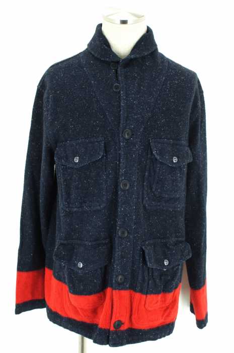 Polo by RALPH LAUREN （ポロバイラルフローレン） 総柄アクリル混4Pジャケット メンズ トップス