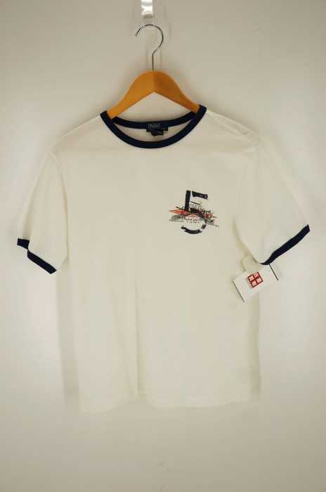 Polo by RALPH LAUREN (ポロバイラルフローレン) ペルー製 リブパイピングプリントTシャツ メンズ トップス
