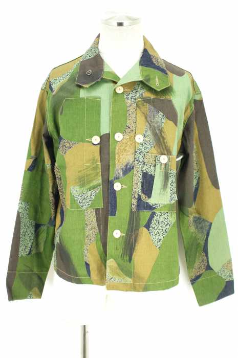 NIGEL CABOURN (ナイジェルケーボン ) 14SS「SHORT JACKET CAMO DENIM 」カモフラブルゾン ジ メンズ アウター
