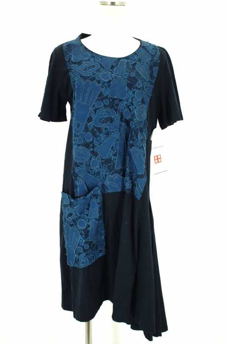 TSUMORI CHISATO （ツモリチサト） 16SS メッシュポケット付きアシンメトリーワンピース レディース ワンピース