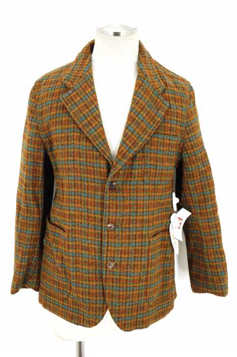 JUNYA WATANABE MAN COMME des GARCONS×Harris Tweed（ジュンヤワタナベコムデギャルソン ハリスツイード） AD2002 ツイードチェック柄3B メンズ アウター