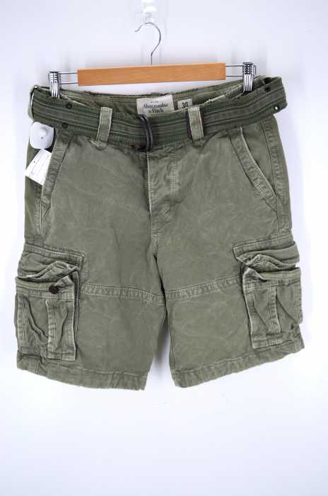 Abercrombie & Fitch(アバクロンビーアンドフィッチ) ベルト付きカーゴハーフパンツ メンズ パンツ