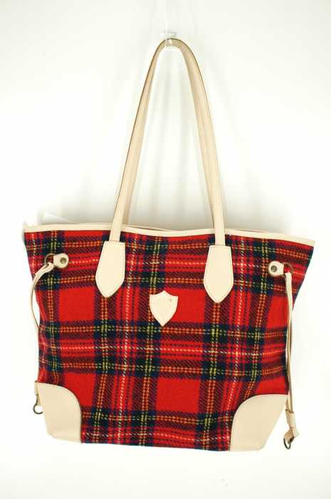 MOTTO × harris tweed () チェック柄トートバッグ レディース バッグ