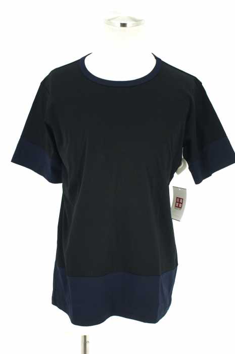 KAZUYUKI KUMAGAI ATTACHMENT (カズユキクマガイアタッチメント) 17SS バイカラーTシャツ メンズ トップス