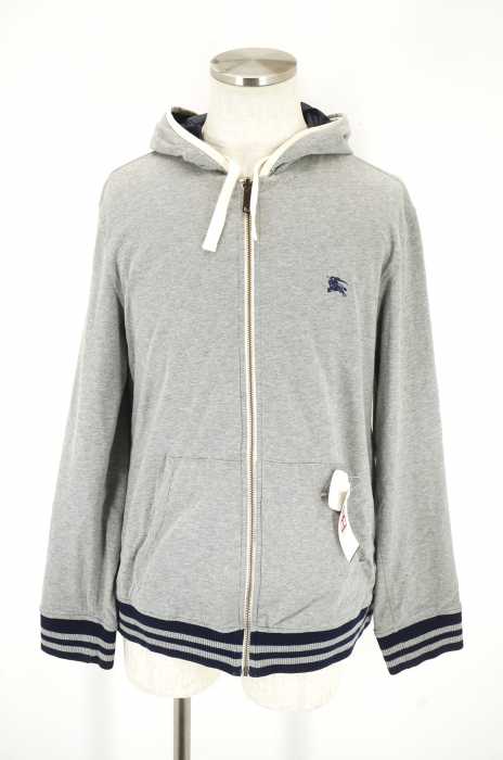 BURBERRY BLACK LABEL （バーバリーブラックレーベル） コットン/ポリ リバーシブルパーカー メンズ トップス