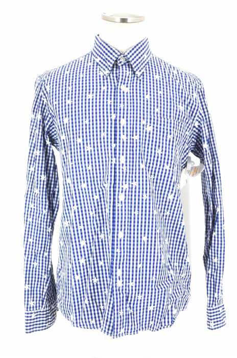 uniform experiment （ユニフォームエクスペリメント） STAR PRINT GINGHAM CHECK BD SHIRT スタープリントギンガムチェックボタンダウンシャツ メンズ トップス
