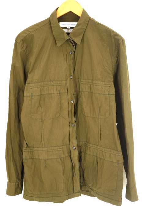 COMME des GARCONS SHIRT（コムデギャルソンシャツ） S11 裏返しデザインミリタリーシャツ メンズ トップス