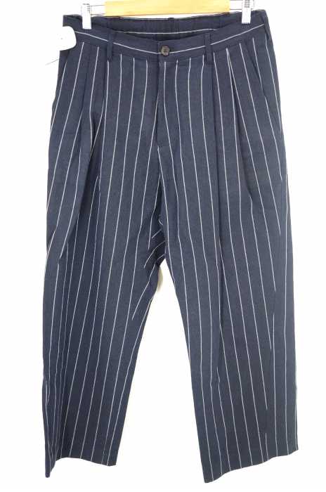 UNIVERSAL PRODUCTS （ユニバーサルプロダクツ） TRIPE EASY WIDE SLACKS ストライプワイドスラックス メンズ パンツ