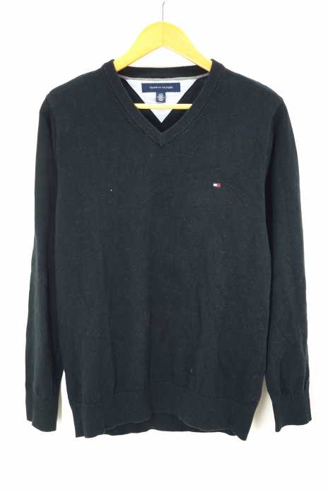 TOMMY HILFIGER (トミーヒルフィガー) Vネックコットンニット メンズ トップス