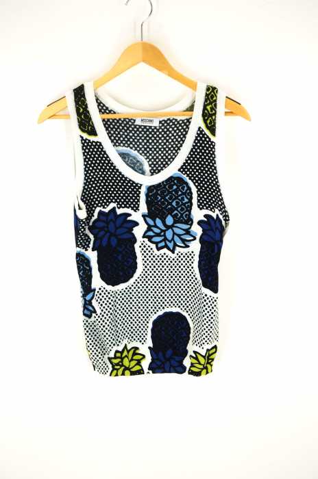 MOSCHINO モスキーノ　ノースリーブ ニット MOSCHINO モスキーノノースリーブ ニット