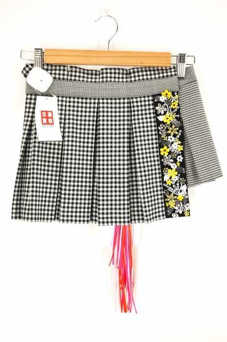 MSGM（エムエスジーエム） ビジュー付チェックプリーツスカート レディース スカート