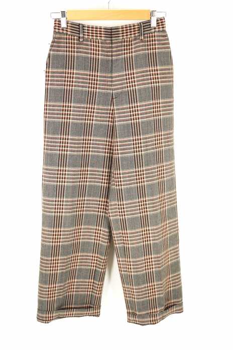 6（ROKU） BEAUTY＆YOUTH UNITED ARROWS（ロクビューティーアンドユースユナイテッドアローズ） CHECK PANTS  チェックワイドスラックスパンツ レディース パンツ