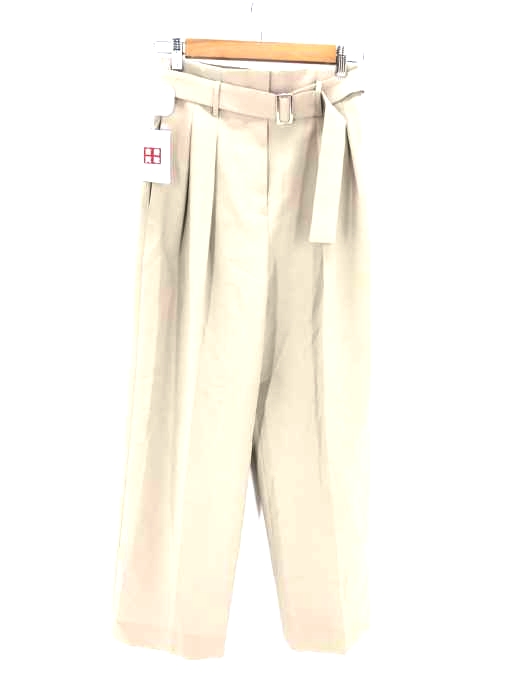 Demi-Luxe BEAMS（デミルクスビームス） ベルト付き トリアセパンツ レディース パンツ
