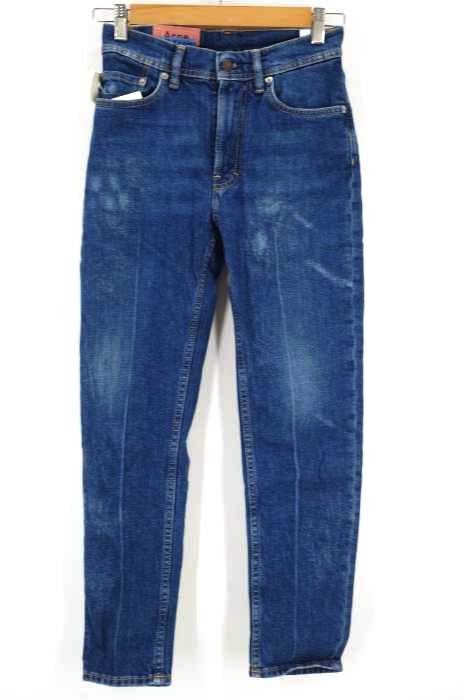 Acne Studios Blå Konst(アクネストゥディオズブロコンスト) Melk Blue Crease レディース パンツ