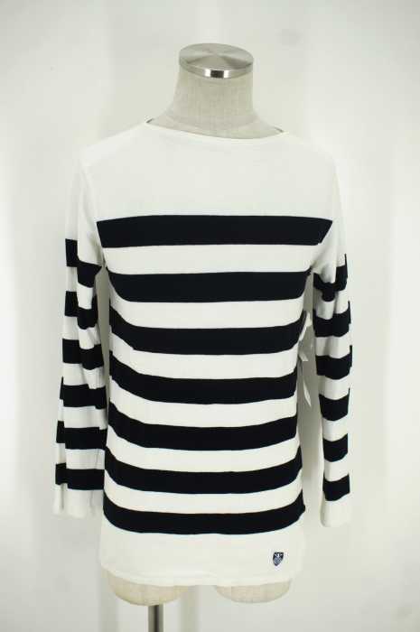 BEAUTY&YOUTH UNITEDARROWS×ORCIVAL （ビューティーアンドユースユナイテッドアローズ×オーチバル） 別注バスクシャツボーダーカットソー メンズ トップス