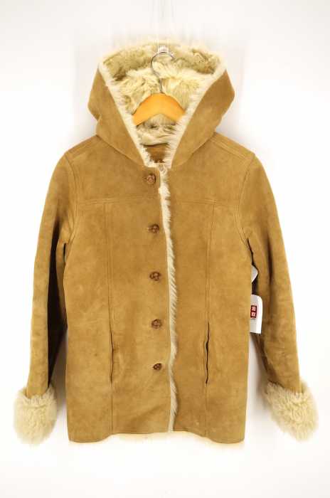 Abercrombie & Fitch（アバクロンビーアンドフィッチ） フェイクファー レザーコート ・ Genuine Leather coat レディース アウター