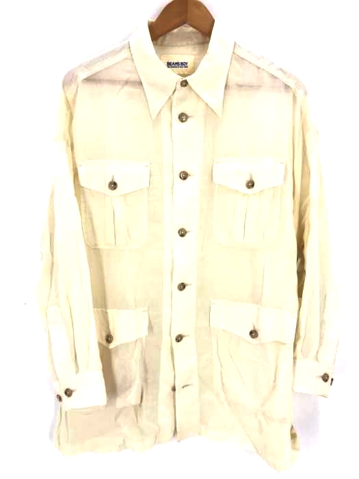 BEAMS BOY(ビームスボーイ) コットン ボイル サファリ シャツ レディース トップス