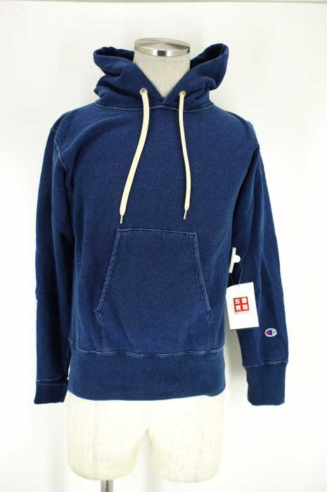 Champion (チャンピオン) インディゴリバースウィーブ パーカー メンズ トップス