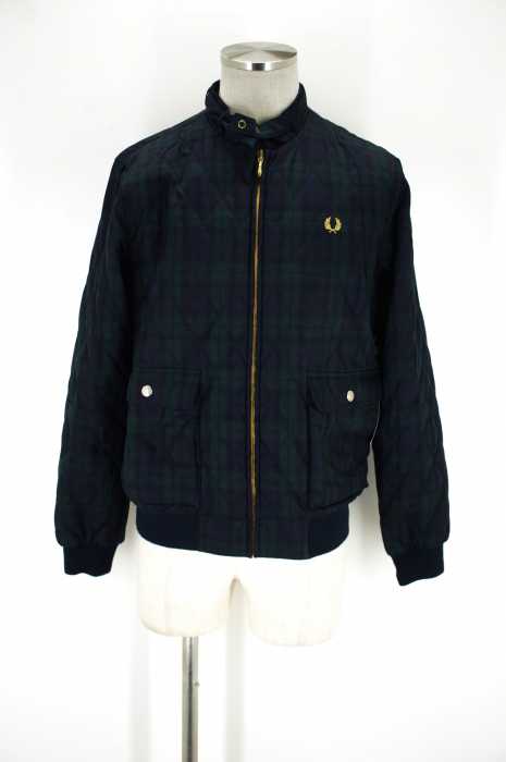 FRED PERRY （フレッドペリー） チェック柄キルティングブルゾン メンズ アウター