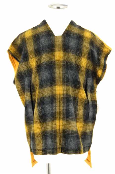 WEYEP（ウィエップ） 15AW 2WAYウールプルオーバー アンゴラ混プルオーバーチェックニットベスト メンズ トップス