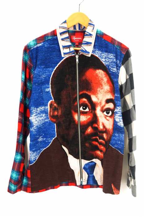 Supreme (シュプリーム) MLK ZIP UP FLANNEL SHIRT メンズ アウター